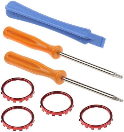 Allecto - Rode Accent Ringen - Accessoires voor Gamepad - 2,5 cm
