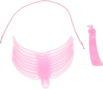 Wenkbrauw Stencil Set - Wenkbrauw Vormgever - Make-up Aanbrengen - Herbruikbaar Plastic - 12 x 11 x 8 cm - Roze