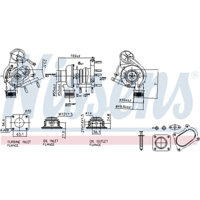 Supercharger, drukvulling NISSENS 93424
