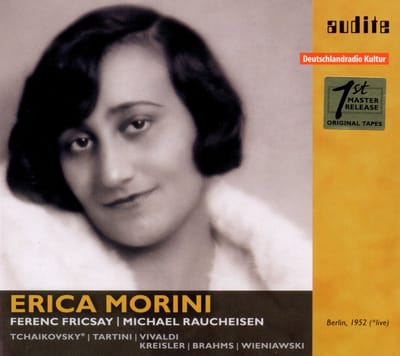Erica Morini & Michael Raucheisen - Erica Morini plays Tchaikovsky, Tartini, Vivaldi, Kreisler, Brahms and Wieniawski (CD)