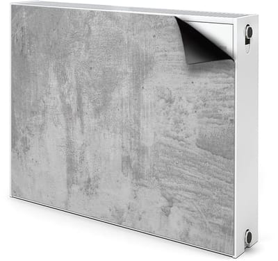 Tulup Magnetische Radiatorfolie - Grijs Beton Radiator Afdekmat - 80 cm x 60 cm - Radiatorbeschermer Magnetisch - Radiatorfolie -40 Tot 70°C - Grijs Radiator Folie Magnetisch - Decoratieve Radiator Folie Print