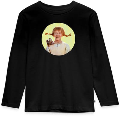 Pippi Langkous Portret Pippi Met Meneer Nilsson Premium T-Shirt Kinderen