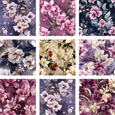 9 stuks 15x15cm tegelstickers bloemen - orchideeen - badkamer, keuken en toilet - zelfklevend - peel and stick - decoratiestickers - plakfolie stickers - backsplash