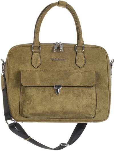 Olivia Lauren Alex Dames laptoptas - 15 inch - Werktas A4 - Imitatiesuede - Groen