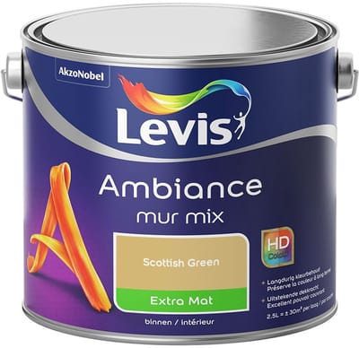 Levis - Ambiance Mur Extra Mat Mix - Scottish Green - Mengverf - 2,5 L