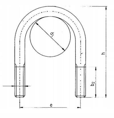 Cybant U M8 20mm Verzinkt Staal - Kramp BS20