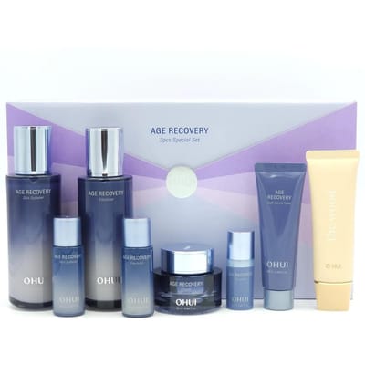 O HUI Age Recovery Mousse Douce aux Acides Aminés Ensemble Spécial 4 articles Magasin de Marque Luxe Coréen white