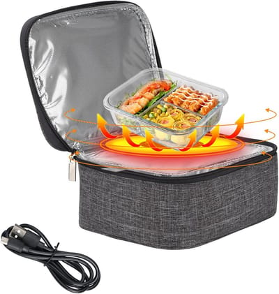 Draagbare Voedselwarmer en Verwarmde Lunchbox voor Onderweg en Thuis
