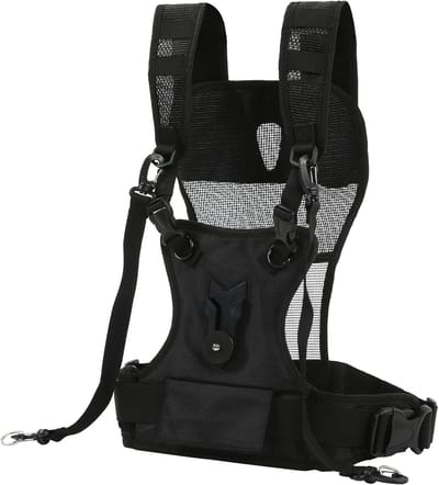 Dual Camera Harness Strap - Nylon - Comfortabel - Ademend - Verstelbaar - Multi Carrier - Borst Harnas - Voor Bruiloften - Sporten - Natuur