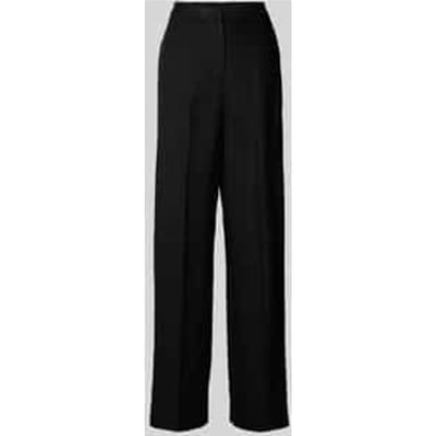 Tailored fit linnen broek van een mix van linnen en lyocell