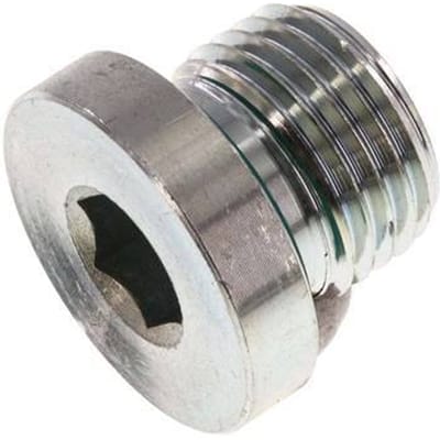 Plug M16 X 1.5 Staal FKM met Binnenzeskant 400bar [2 Stuks]