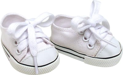 Sophia's Poppenkleding voor Modepop - Canvas-Sneakers - Poppen Accessoires - Wit