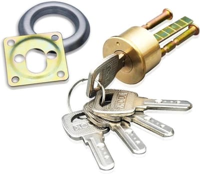 Dailygoods- Deurcilinder Antidiefstal - Messing Slot - 6 Sleutels - Duurzaam - Beveiligingsdeur - Ideaal voor Woning en Kantoor