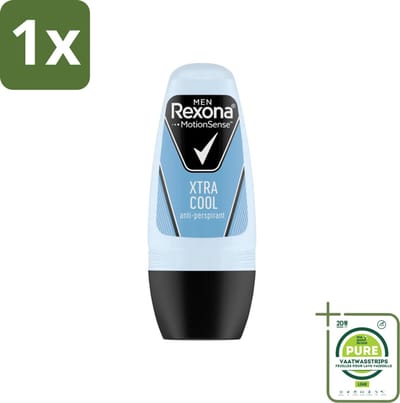 1 x Rexona Men - Fresh Xtra Cool - Deo Roll-on - Anti-Perspirant - 50 ml - Deodorant Voor Mannen - Zweet En Geur Bescherming - 48 Uur Bescherming - Verfrissende Geur - Citrus En Munt