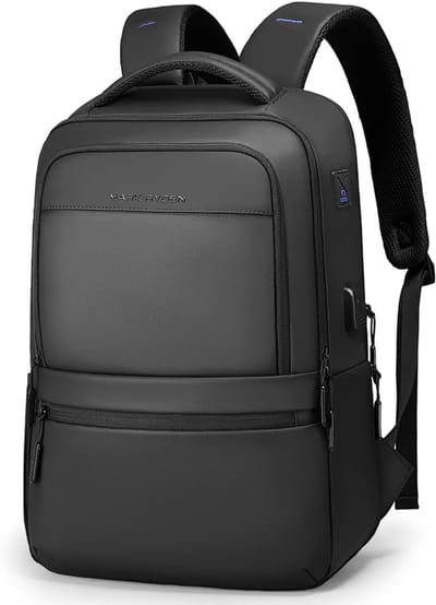 Zwarte Laptoptas 15,6 inch - Waterafstotende Rugzak voor Werk, School en Reizen