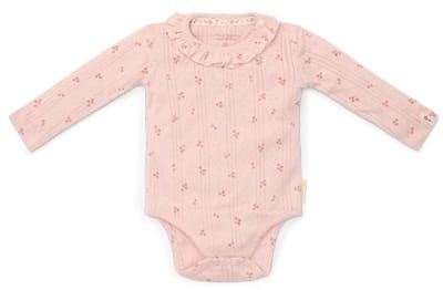 Little Dutch Romper - Maat 56 - Romper lange mouw Meisjes - Roze - Fairy Garden Newborn Fairy Flowers