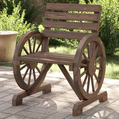 Tuinstoelen 2 STK - Balkonstoelen Terras - Gezellig Buiten Zitten - Massief Dennen Hout - 58x58x785 cm - Houtkleur