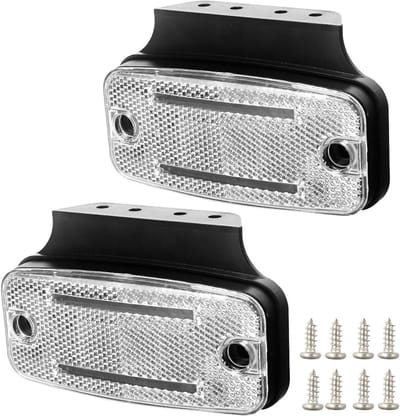 Led Zijmarkeringslichten - Achterpositielampen - Voertuig Verlichting - Universele Pasvorm - 2 stuks - Wit