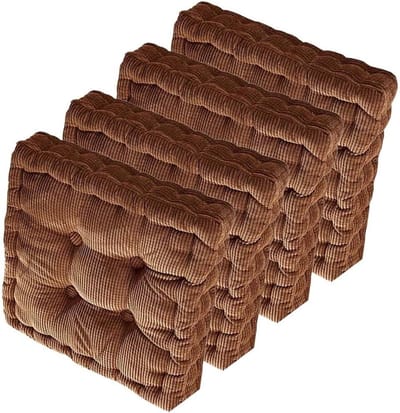 Stoelkussens Set - Zitkussens Kussen - Comfortabel Zitten - Hoge Dichtheid Vulling - 40x40cm - Corduroy #12