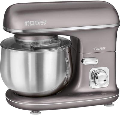 Keukenmachine - Mixer - Deeg Maken - Traploze Snelheidsregeling - 5 Liter Kom - Grijs