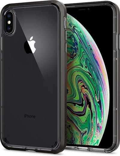 Spigen Neo Hybrid Crystal Hoesje iPhone XS Max Crystal Gunmetal