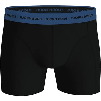 Björn Borg Cotton Stretch boxers - heren boxers normale lengte (3-pack) - zwart - zwart - zwart