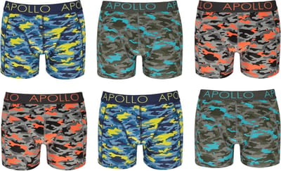 Apollo Katoenen Heren Boxers - 6pack - Maat S