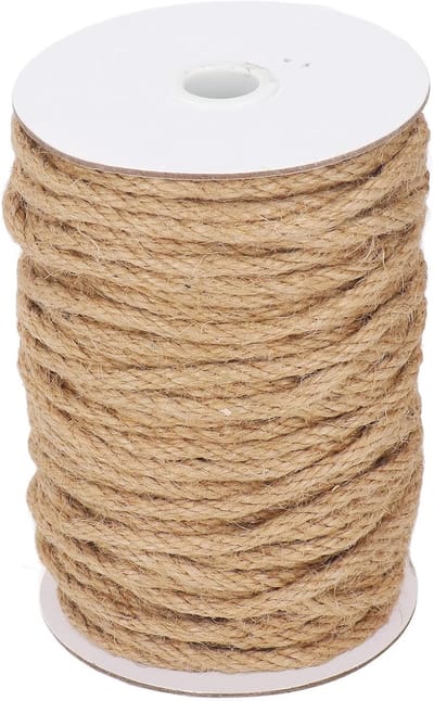 Hennep Touw - Gedraaid Touw - Klus & Ambacht - Natuurlijke Vezels - 6mm x 50 Meter - Bruin