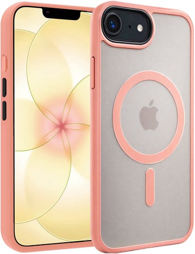 Hoesje - Geschikt voor Apple iPhone 17e - Magsafe Compatible - Sterk & Shockproof - Back Cover - Shock Proof Case - Telefoon Hoes Shockproof - Telefoonhoesjes - Perzik