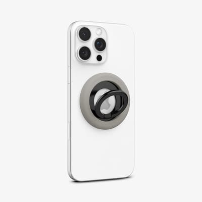 Spigen Nano Pop Magnetische MagSafe Ring Houder Standaard Grijs