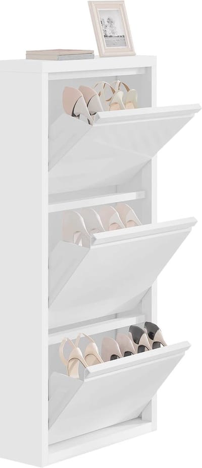 BukkitBow - Schoenenkast Metaal - 3 Kleppen - 50x106x15cm
