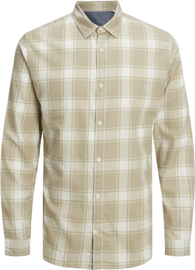 JACK&JONES - JJEGINGHAM TWILL SHIRT L/S NOOS - Heren - Overhemden
