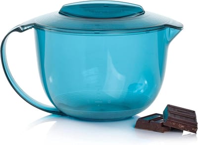 MicroCook Kan - Magnetron Kan - Eten Opwarmen - Hittebestendig Kunststof - 1 Liter - Turquoise