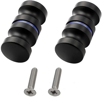 Dailygoods- Douchescherm Handvat - Aluminiumlegering - Matzwart - Douchedeurknop - Deurgreep - Duurzaam materiaal - Comfortabele grip