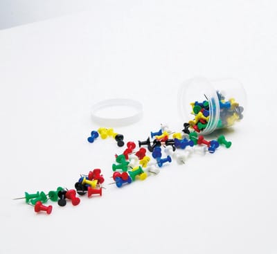 Pushpins assortiment, 100 stuks