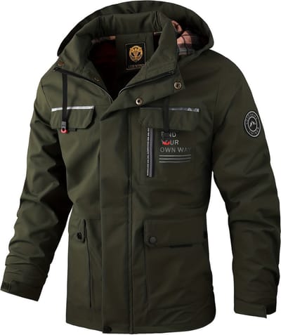 Livano Windjas Voor Heren - Parka - Winter - Jas - Volwassen - Groen - Maat XS
