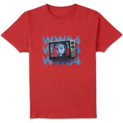 Wonder Woman WW84 Retro TV Men's T-Shirt - Rood - S
