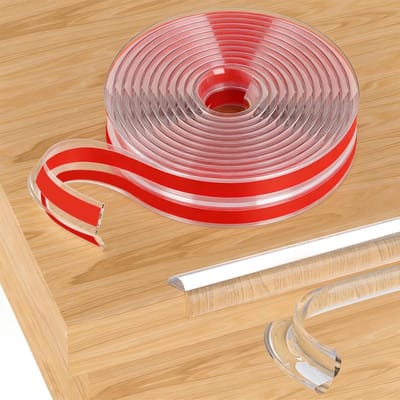 Zachte Hoekbescherming voor Meubels, Transparante Siliconen Randbescherming Strip voor Baby Veiligheid (3 Meter)