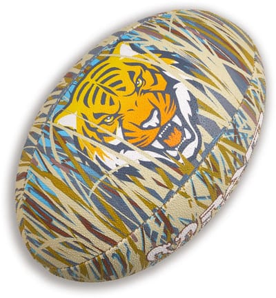 Rugbybal Tiger Fun Squad Trainer – Maat 4 – 3D Grip – Clubkwaliteit