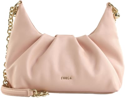 FURLA Leren schoudertas Delia Mini Shoulder Bag Dusty Pink roze