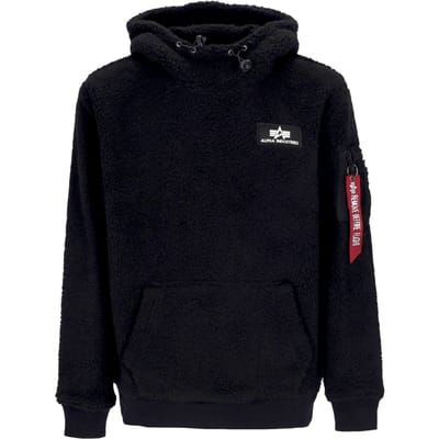 Herenhoodie Teddyhoodie Zwart