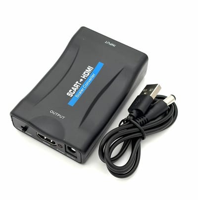 SCART naar HDMI Converter – SCART HDMI Adapter – 720p 1080p – Voor TV, DVD Speler en Videorecorder