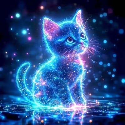 DIY 5D Diamond Painting van een Kat, Volledige Bore, Wanddecoratie voor Volwassenen en Kinderen, Creatief Knutselen, 30 x 30 cm