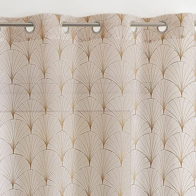 Mia Gordijnen - Transparante Gordijnen - Luchtige Raamgordijnen - Sfeervolle Woonkamer & Slaapkamer Gordijnen - Geborduurde Vitrage - 140 x 240 cm - Beige Linnenlook