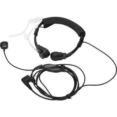 Walkie Talkie Hoofdtelefoon Transparante Akoestische Buis Headset Verstelbare Keelmicrofoon voor Motorola GP88 GP300 GP88S GP2000