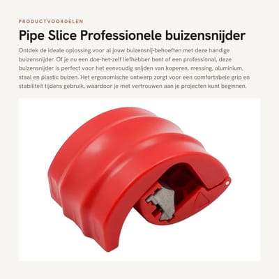 Dailygoods- Buizensnijder Ergonomisch Ontwerp - Draagbare Snijtool - Geschikt voor Koper/Messing/Aluminium/Staal/Plastic - Duurzaam Aluminium - Afmetingen 7,2 x 5 x 4 cm