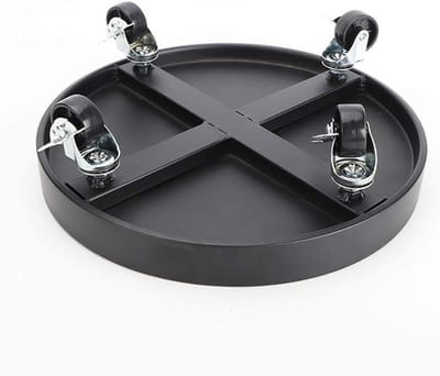 Plantenwagen - Bloempotroller - Planten Verplaatsen - 360 graden wielen - 25 cm - Zwart