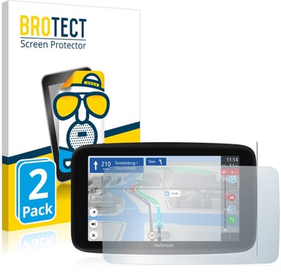 BROTECT - Screenprotector voor TomTom GO Discover 6" - Folie Beschermfolie matte 2 Stuks