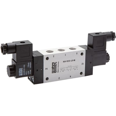 5/3 G1/2'' Middenuitlaat Magneetventiel 230V AC 3-10bar/42-140psi Airtec