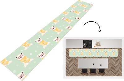 Keukenloper - Loper keuken - IJsbeer - Patroon - Sjaal - 300x50 cm - Keukenloper vinyl
